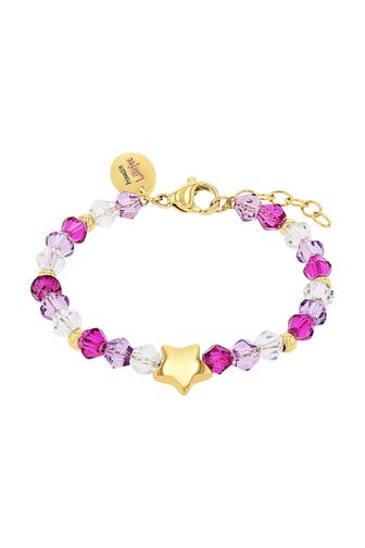 PRINZESSIN LILLIFEE Armband für Mädchen, Edelstahl, Schmuckstein synth. | Stern