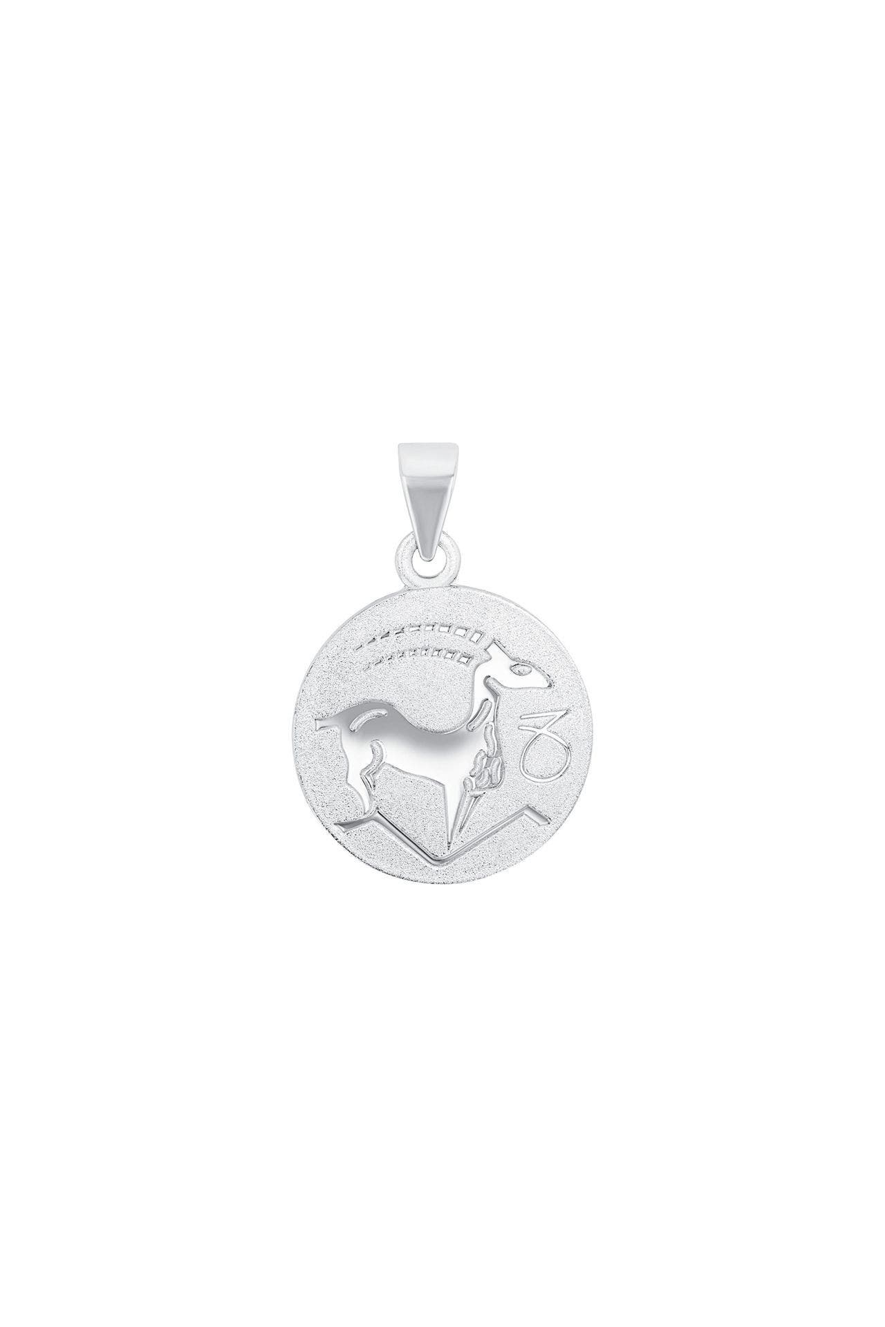 AMOR Motivanhänger für Damen und Herren, Unisex, 925 Sterling Silber | Steinbock, Bild 1