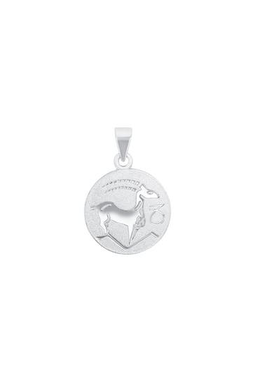 AMOR Motivanhänger für Damen und Herren, Unisex, 925 Sterling Silber | Steinbock