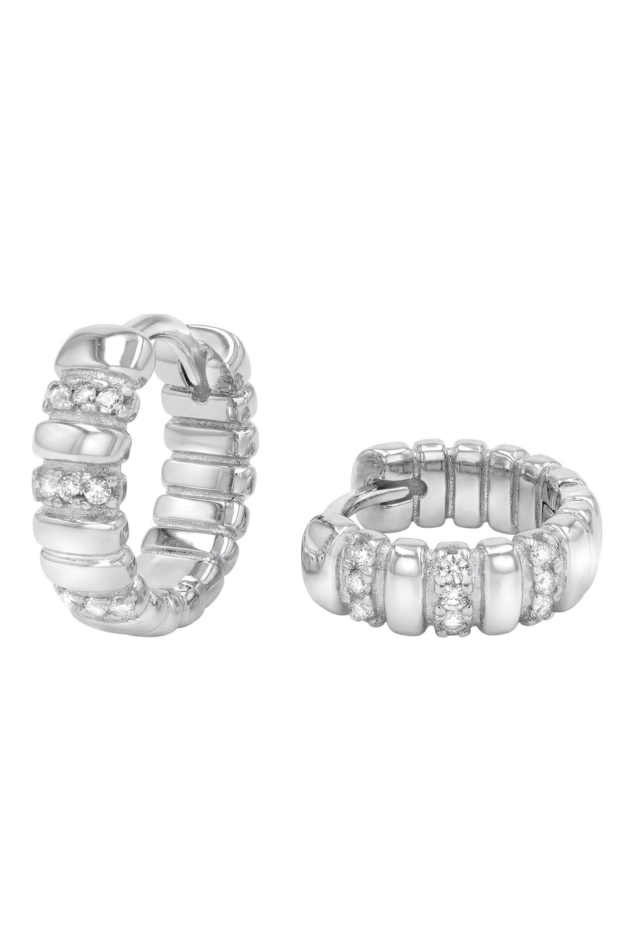 NOELANI Creolen für Damen, Silber 925, Zirkonia, Bild 1