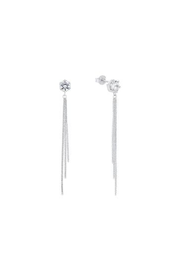 AMOR Ohrringe für Damen, 925 Sterling Silber, Zirkonia synth. Silber