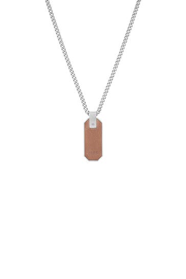 JOOP! Kette mit Anhänger für Herren, Edelstahl