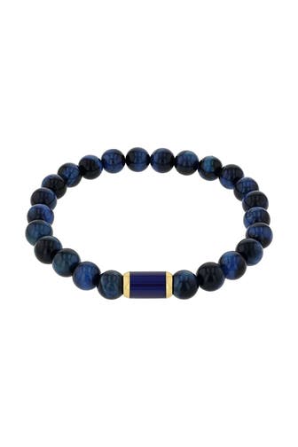 AMOR Armband für Herren, Edelstahl, Tigerauge