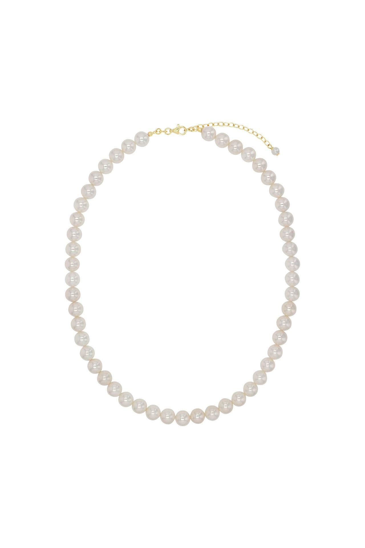 AMOR Kette für Damen, 925 Sterling Silber, Muschelkernperle Weiß, Bild 1