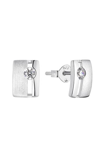 AMOR Ohrstecker für Damen, 925 Sterling Silber, Zirkonia synth.