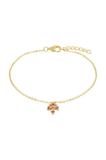 AMOR Armband für Damen, 925 Sterling Silber, Zirkonia synth. Orange