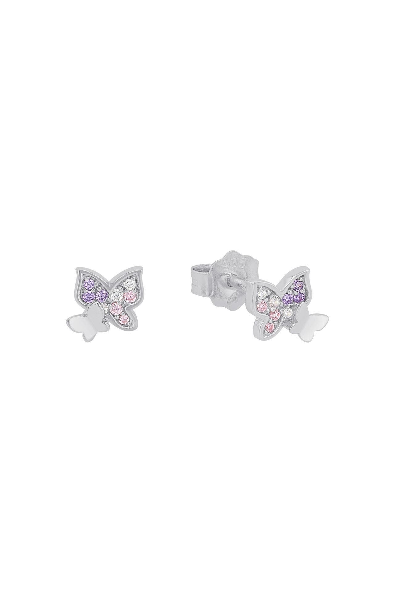 PRINZESSIN LILLIFEE Ohrstecker für Mädchen, 925 Sterling Silber, Zirkonia synth., Bild 1