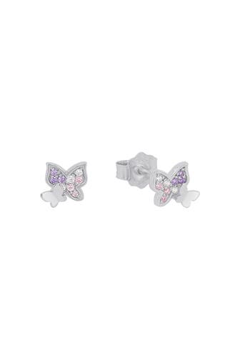 PRINZESSIN LILLIFEE Ohrstecker für Mädchen, 925 Sterling Silber, Zirkonia synth.