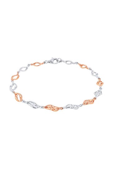 AMOR Armband für Damen, 925 Sterling Silber Bicolor