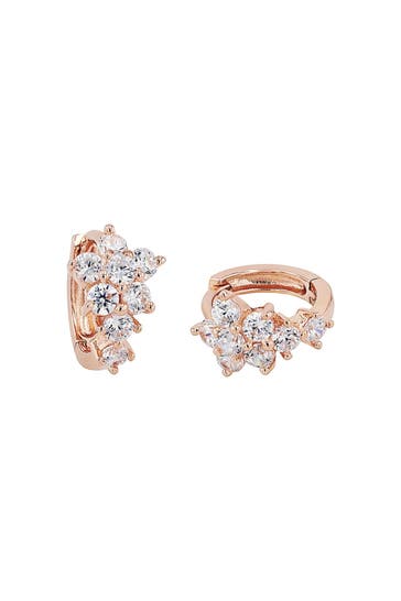 AMOR Creolen für Damen, 925 Sterling Silber, Zirkonia synth. | Blume