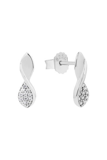 AMOR Ohrringe für Damen, Sterling Silber 925, Zirkonia Silber
