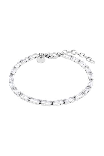 NOELANI Armband für Damen, Edelstahl, Zirkonia synth. Silber