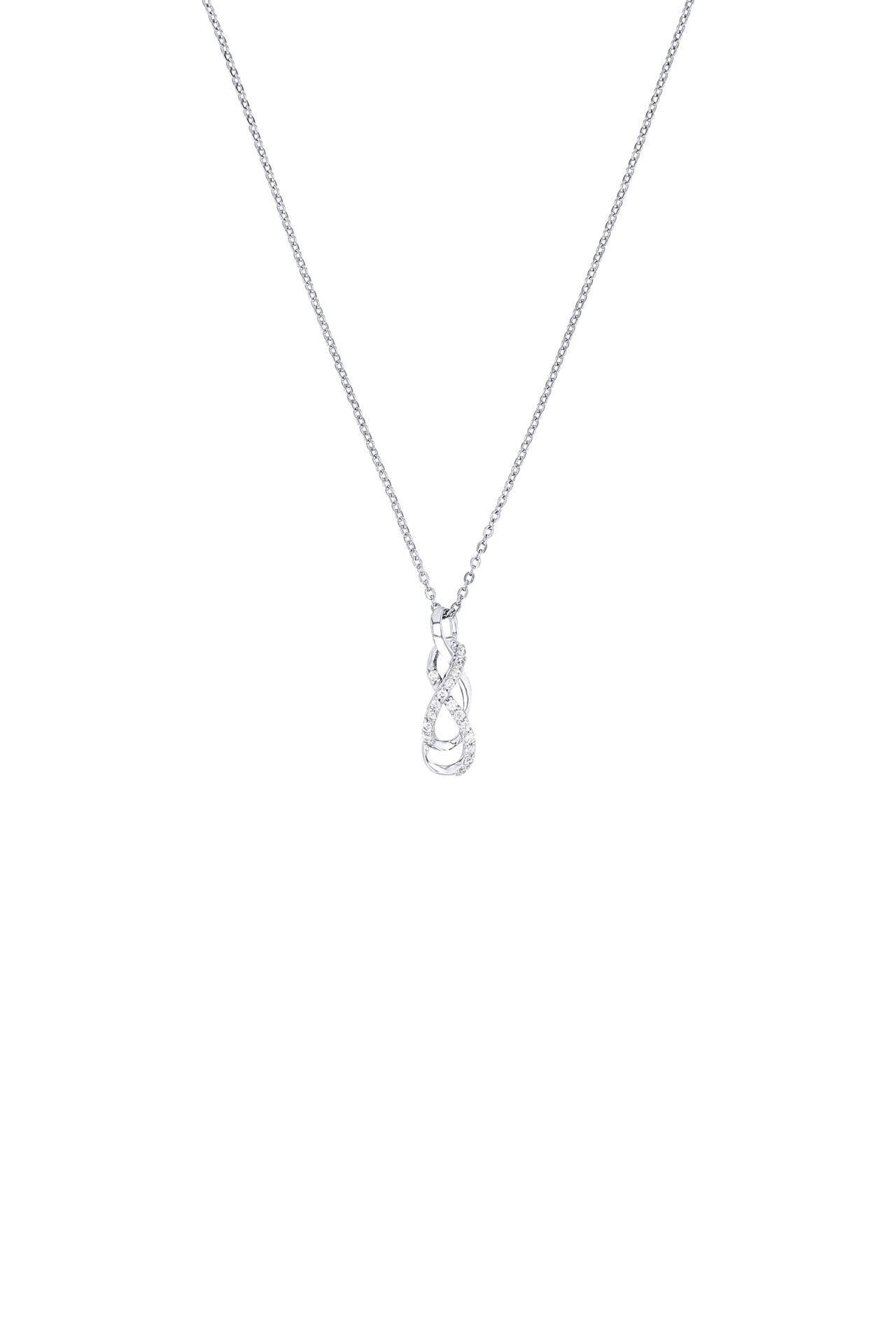 AMOR Kette für Damen, 925 Sterling Silber, Zirkonia synth. | Infinity Silber, Bild 1