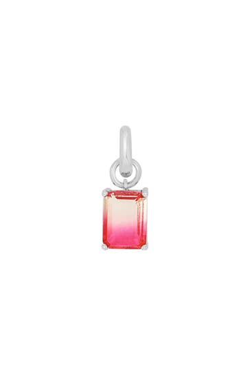AMOR Charm für Damen, 925 Sterling Silber, Glas