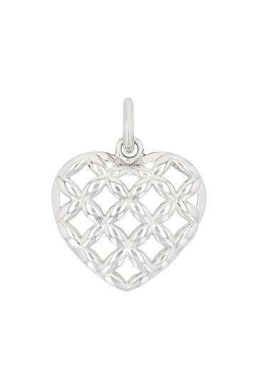 AMOR Motivanhänger für Damen, 925 Sterling Silber | Herz