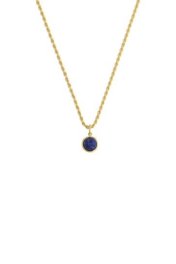 AMOR Kette für Damen, 925 Sterling Silber Blau