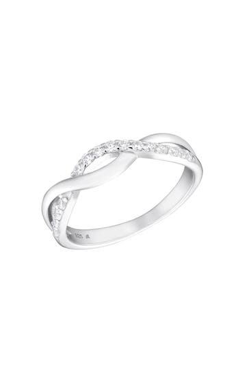 AMOR Ring für Damen, 925 Sterling Silber, Zirkonia synth.