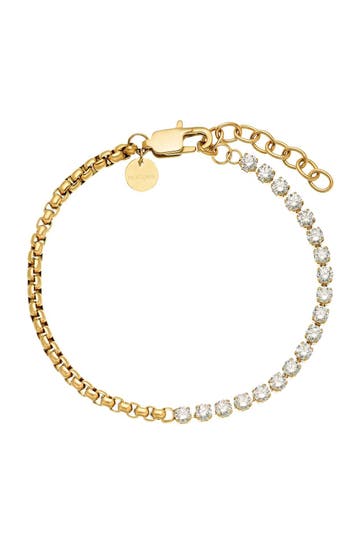 NOELANI Armband für Damen, Edelstahl, Zirkonia synth. Gold