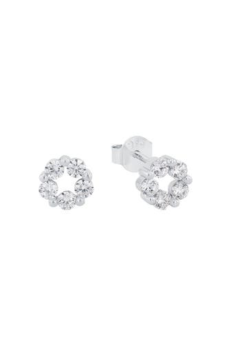 AMOR Ohrstecker für Damen, 925 Sterling Silber, Zirkonia synth.