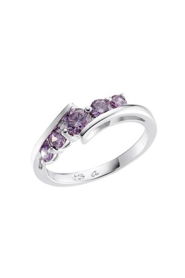 AMOR Ring für Damen, 925 Sterling Silber, Zirkonia synth.