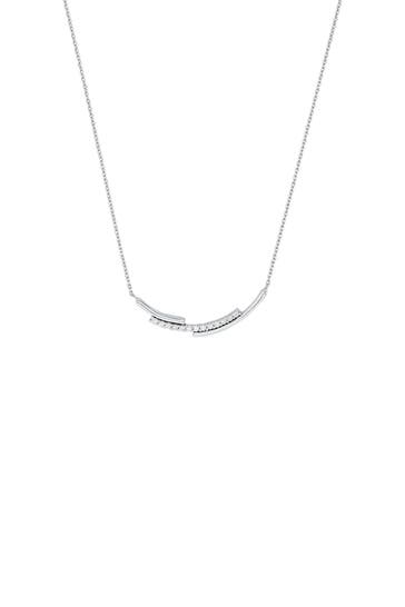 AMOR Kette mit Anhänger für Damen, 925 Sterling Silber, Zirkonia synth.