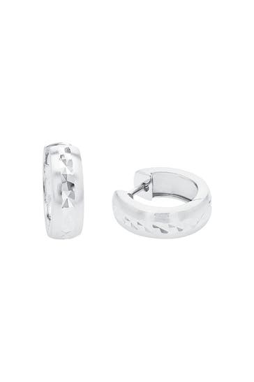 AMOR Creolen für Damen, 925 Sterling Silber