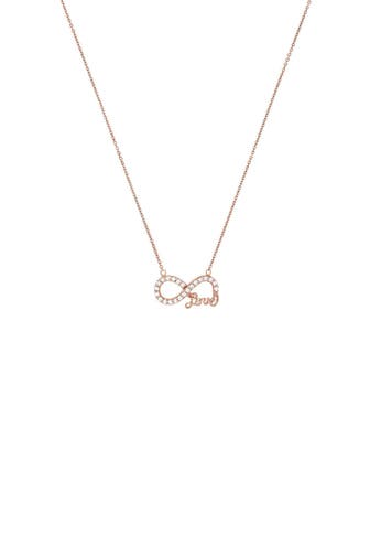 AMOR Kette mit Anhänger für Damen, 925 Sterling Silber, Zirkonia synth. | Infinity