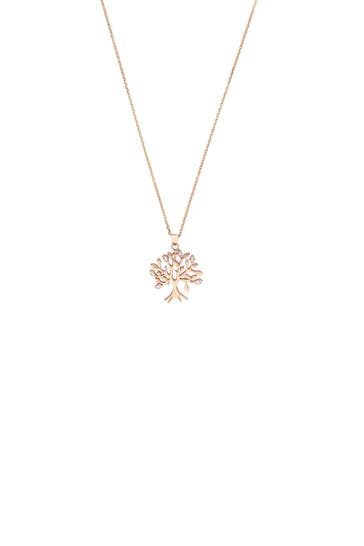 AMOR Kette mit Anhänger für Damen, 925 Sterling Silber, Zirkonia synth. | Lebensbaum
