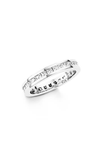 AMOR Ring für Damen, 925 Sterling Silber, Zirkonia synth.