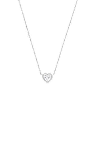 JOOP! Kette für Damen, 925 Sterling Silber, Zirkonia synth. | Herz Silber