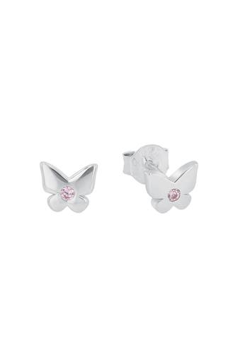 PRINZESSIN LILLIFEE Ohrstecker für Mädchen, 925 Sterling Silber, Zirkonia synth. | Schmetterling