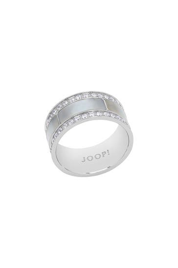 JOOP! Ring für Damen, Edelstahl, Zirkonia synth.