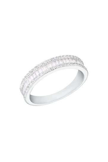 AMOR Ring für Damen, 925 Sterling Silber, Zirkonia synth.