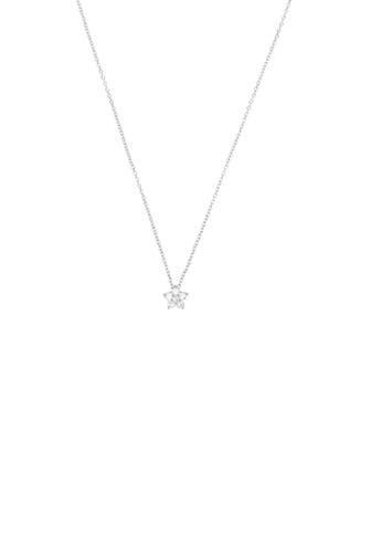 AMOR Kette mit Anhänger für Damen, 925 Sterling Silber, Zirkonia synth.