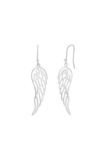 AMOR Ohrringe für Damen, 925 Sterling Silber | Flügel Silber