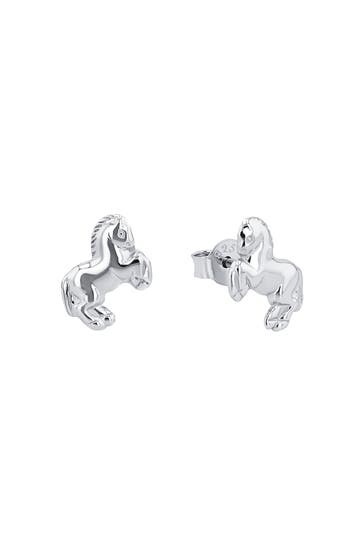 AMOR Ohrstecker für Mädchen, 925 Sterling Silber | Pferd