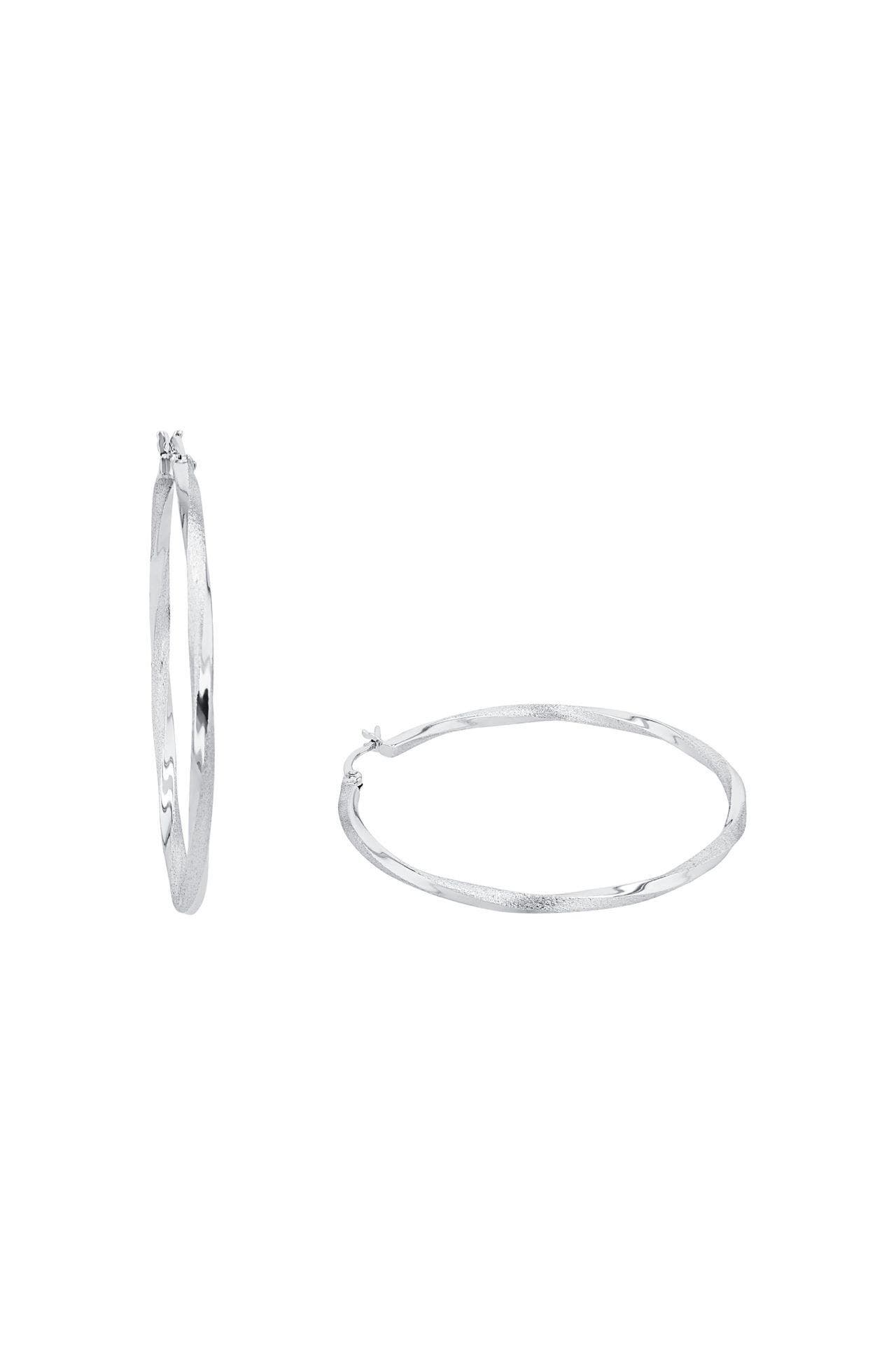 AMOR Creolen für Damen, 925 Sterling Silber, Bild 1
