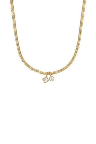 NOELANI Kette für Damen, Edelstahl, Zirkonia synth. Gold