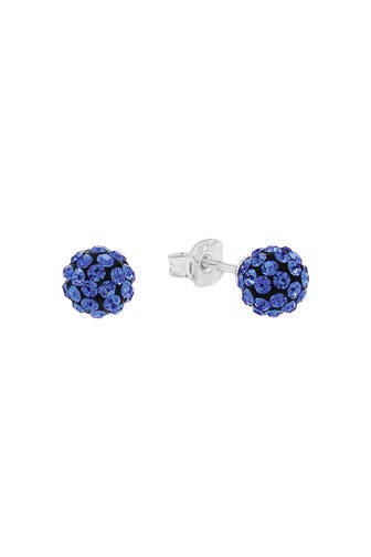 AMOR Ohrstecker für Damen, 925 Sterling Silber, Kristallglas