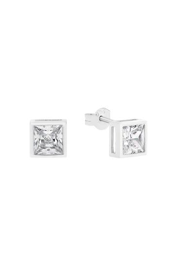 AMOR Ohrringe für Damen, 925 Sterling Silber, Zirkonia synth. Silber