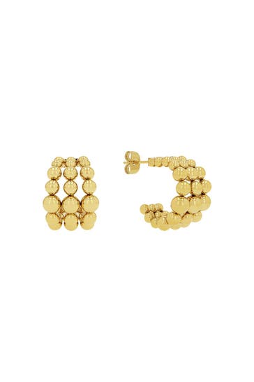 JOOP! Ohrringe für Damen, Edelstahl Gold