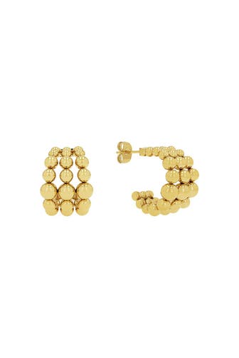 JOOP! Ohrringe für Damen, Edelstahl Gold