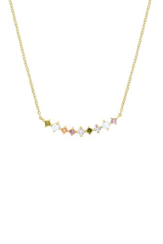 NOELANI Kette für Damen, 925 Sterling Silber, Zirkonia synth. Gold