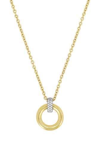 JOOP! Kette mit Anhänger für Damen, Edelstahl, Zirkonia synth.