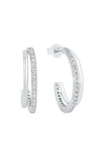 AMOR Ohrringe für Damen, 925 Sterling Silber, Zirkonia synth. Silber