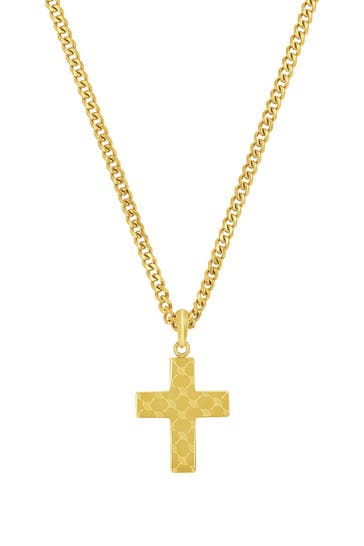 JOOP! Kette mit Anhänger für Herren, Edelstahl | Kreuz