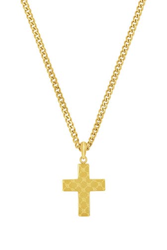 JOOP! Kette mit Anhänger für Herren, Edelstahl | Kreuz