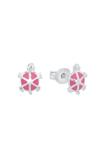 AMOR Ohrstecker für Mädchen, 925 Sterling Silber | Schildkröte