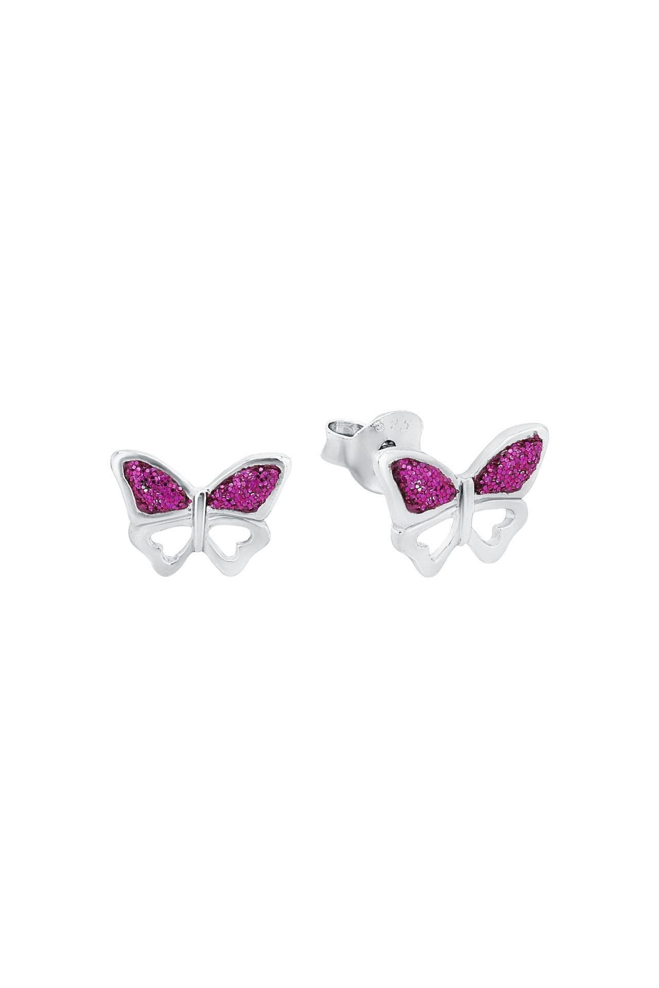 AMOR Ohrstecker für Mädchen, 925 Sterling Silber | Schmetterling, Bild 1
