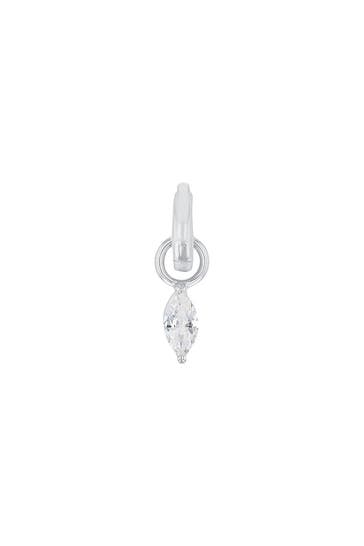 AMOR Charm für Damen, 925 Sterling Silber, Zirkonia synth.